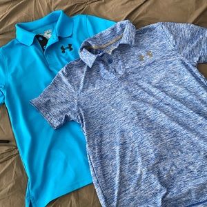 Lot of 2 boys Under Armour polos